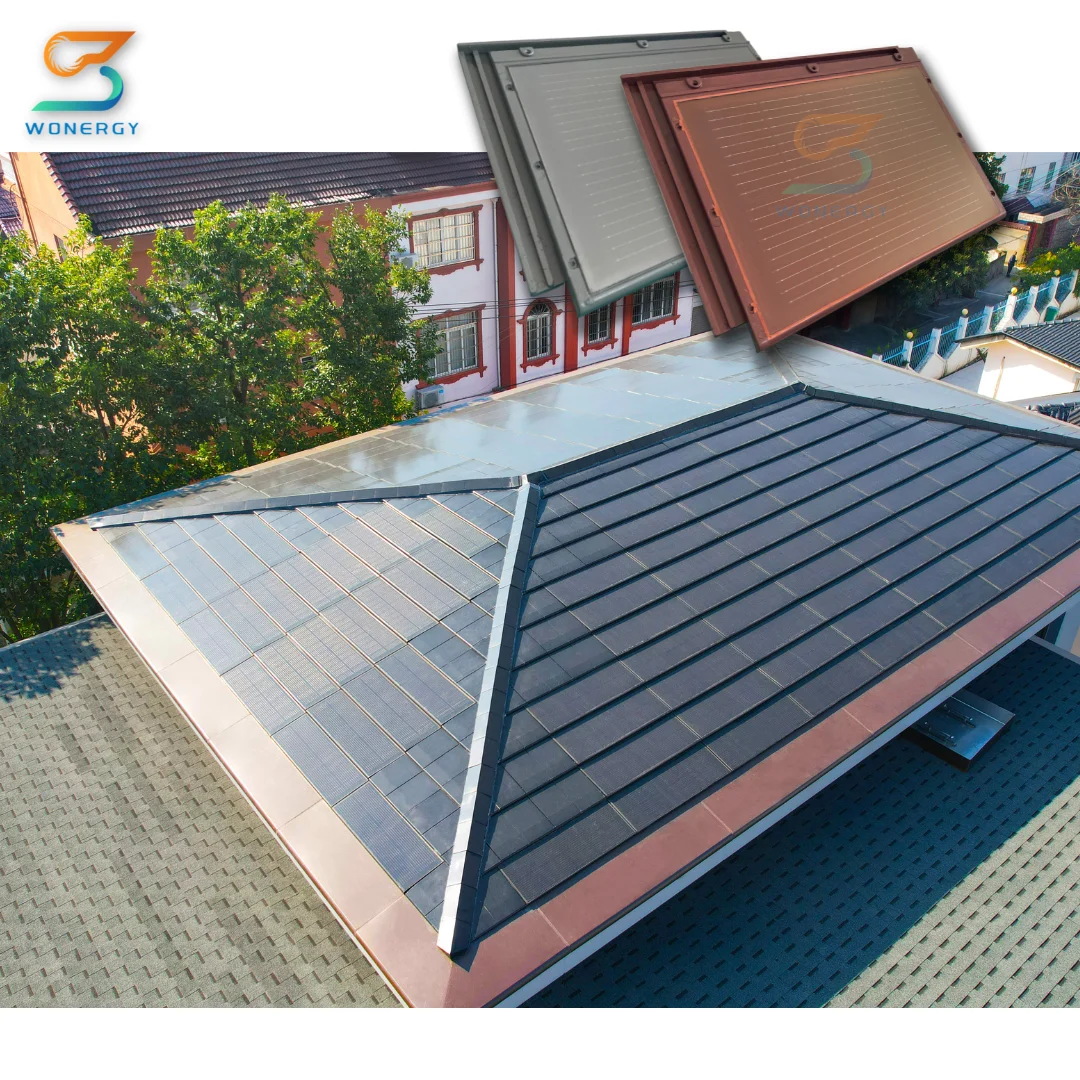 BIPV Double Glass Solar Roof Solar Tile Structure Profiles Roof For ...