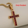 Gold Red Pendant