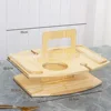 Natural wood wine rack