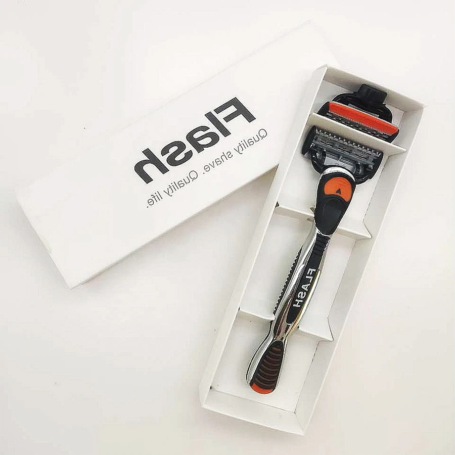 Shaver for Men 5  Blade razor with Metal and Rubber Handle