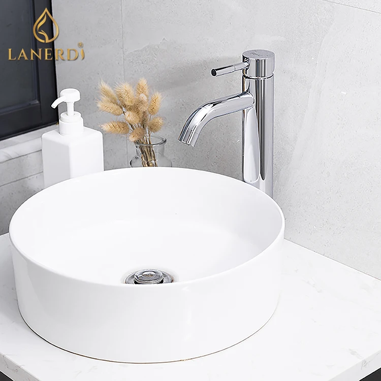Tuscany Luxury Lav SS304 Swan Faucet Modern Single-Hole Single Handle Metered Hot/Cold Water Valve Ceramic Core NSF Certified