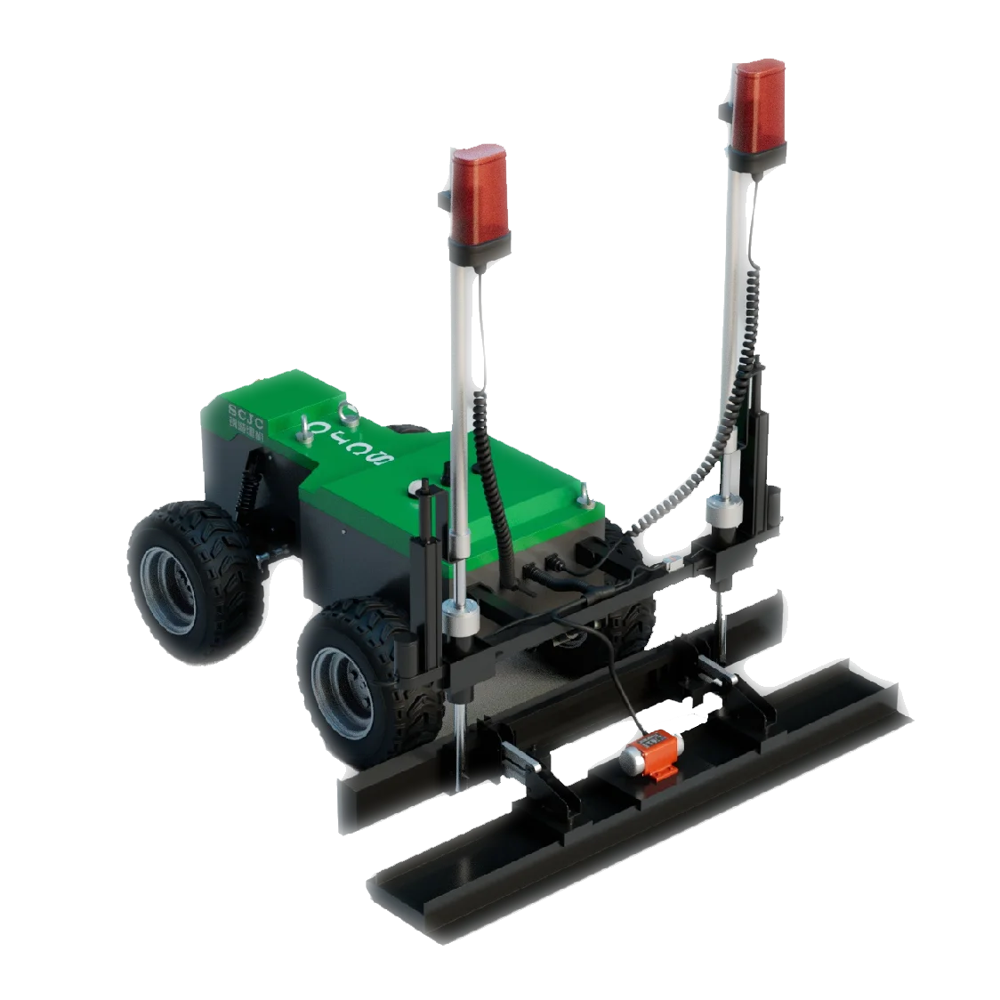 Ride on Telescopic Concrete Laser Leveling Machine Boom Laser Screed Machine for Concrete Floor