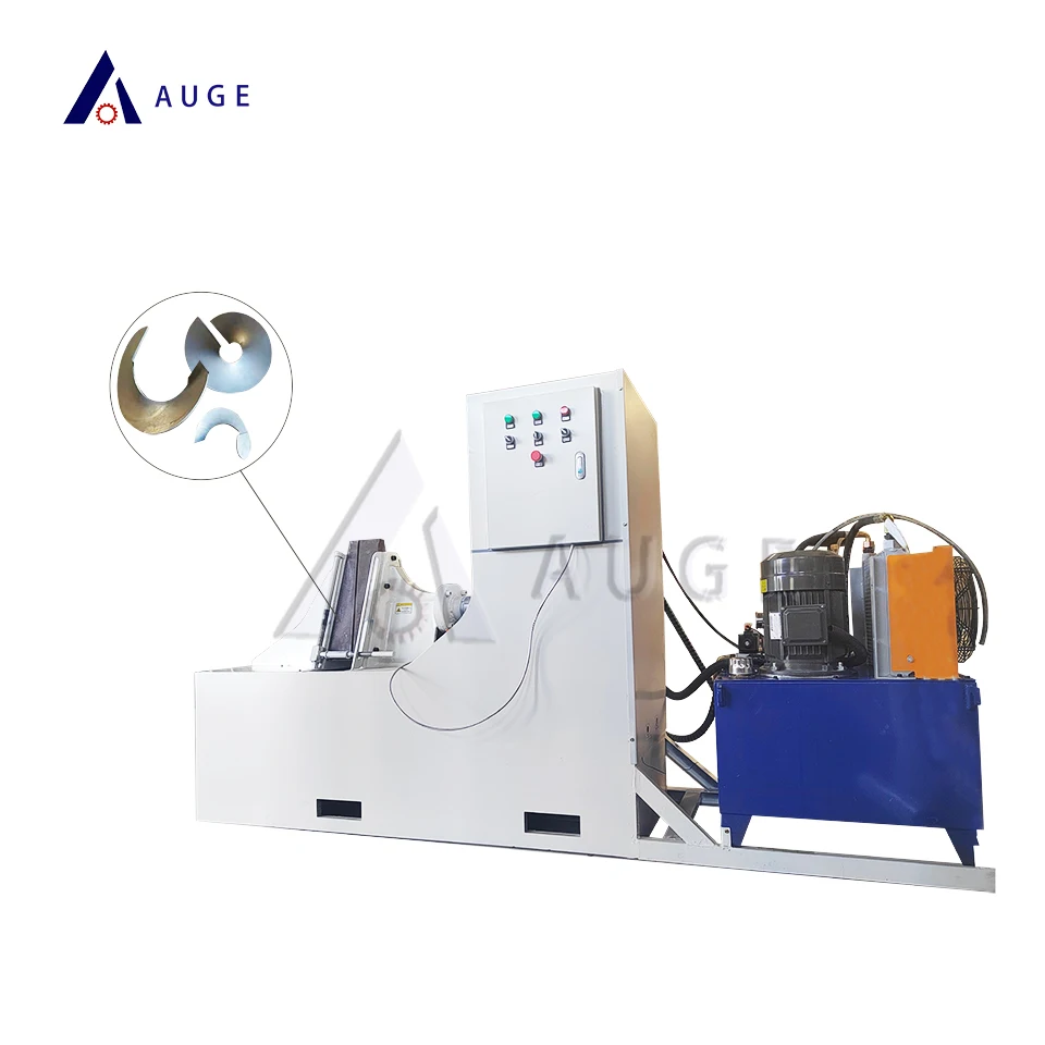 Screw Conveyor Helical Blade Making Machine Single Spiral Auger Blade Screw Flight Cold Rolling Machine