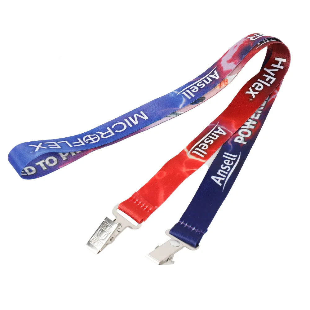 Lanyards with logo Custom Sublimation Polyester Credential Holder ID Card Holder Lanyard