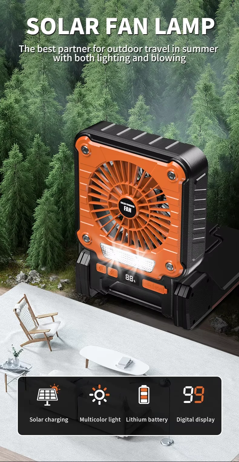 product mobile charging solar emergency fan light solar energy products-2