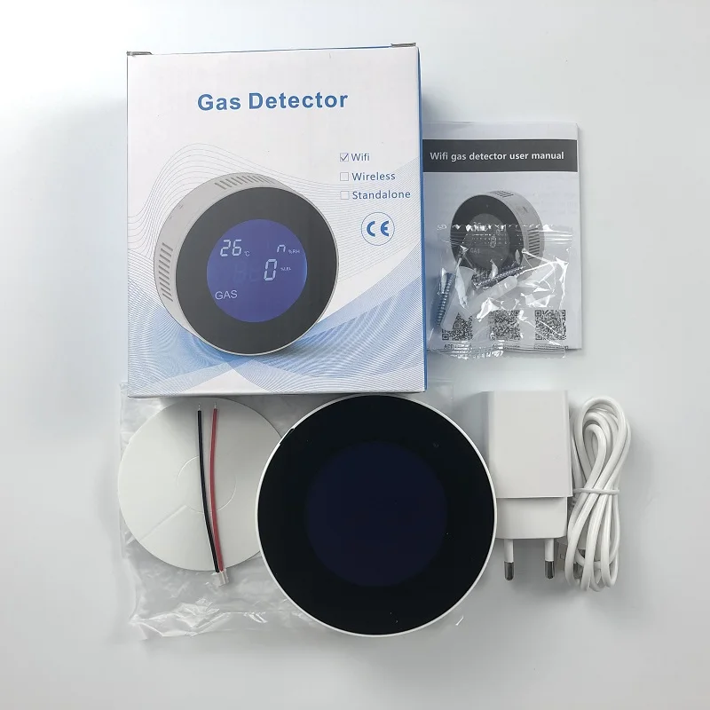 Lpg Natural Gas Sensor With Wifi And Voice Alarm Tuya Smart Ch4 ...