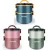 Double couche 1600 ml en acier inoxydable style 304