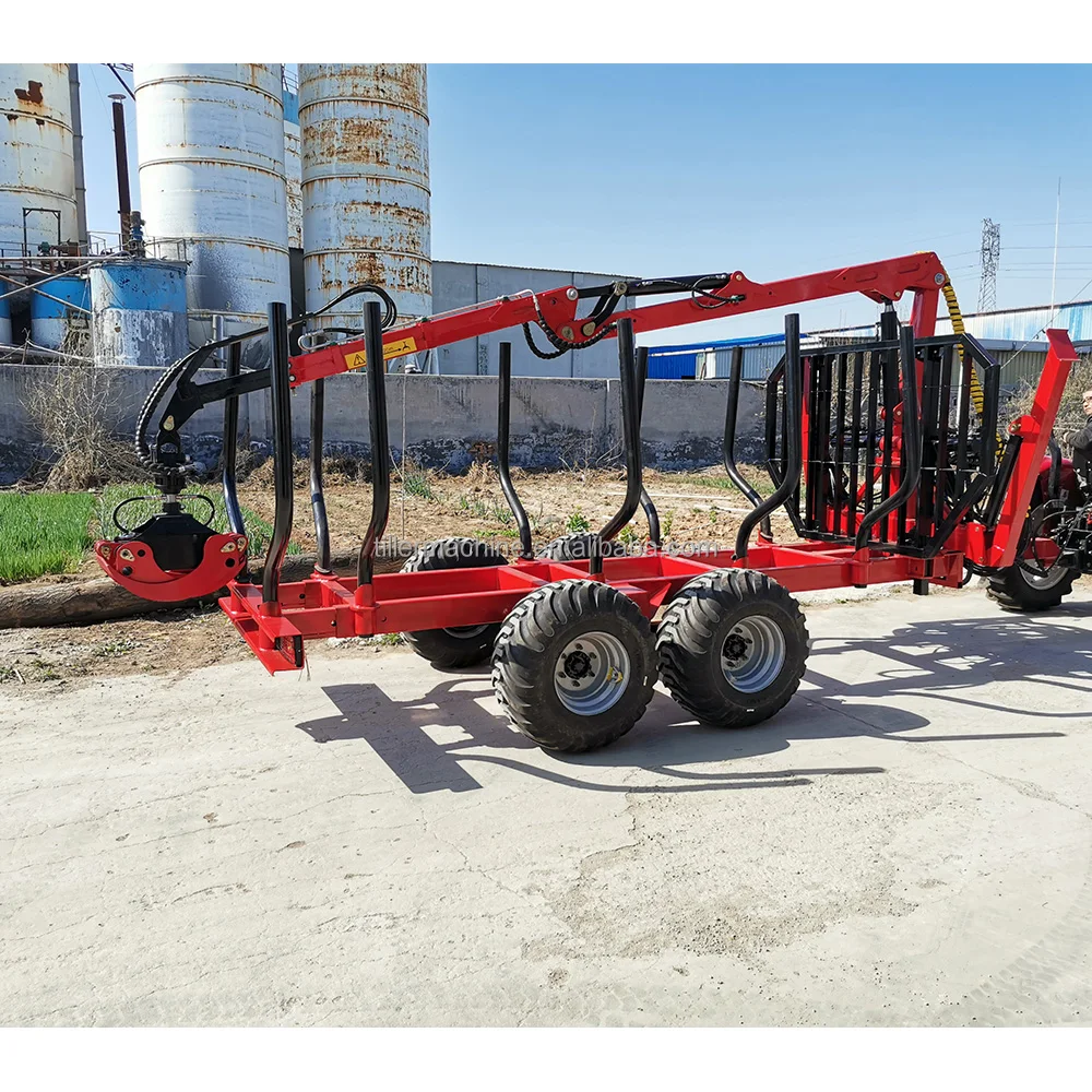 1 Ton - 12 Ton Log Skidder, Log Trailer Crane for Tractor