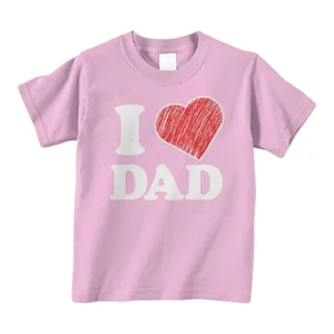 Customizable Father's Day High Quality Boy's Letter Printing Short Sleeve T'shirt Family Matching Clothes