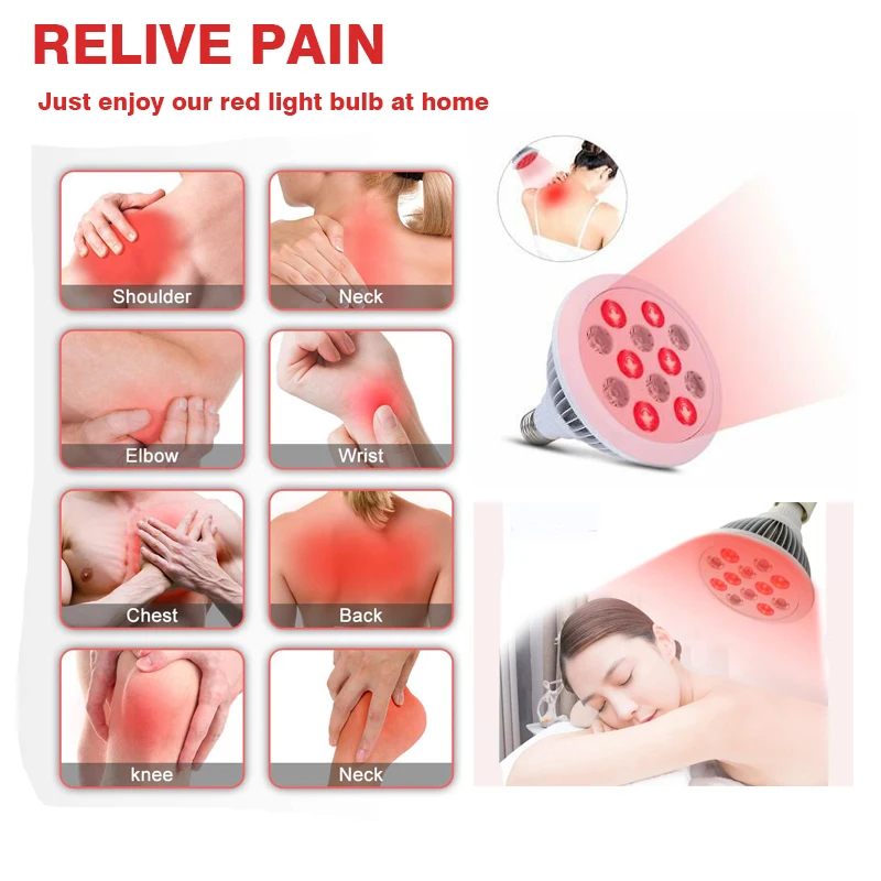 Portable  Pulsed Led Light Red Therapy Device 660nm 850nm Red Light Therapy for Joint Pain