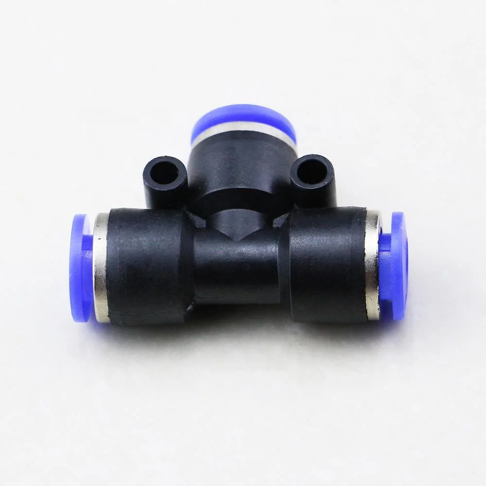 Bwintech 12 Pcs 6mm 3 Way Tee Push in Connect Pneumatic Fitting,3 Way
