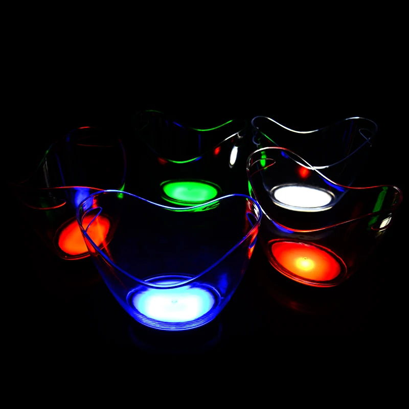 Cheap Customized Various Plastic Ps pp Light Led Ice Bucket