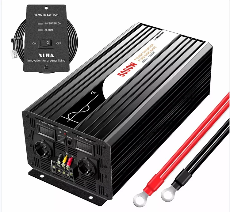 インバーター インバータ純波 喜ばしく 電流 4000W/5000W/6000W/8000W（ピーク値） 変圧器 DC 12V/