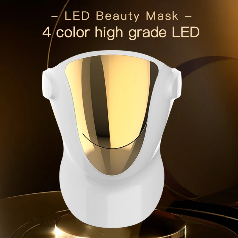 2025 New Generation Photon Mask 807 LEDs 4 Colors Blue Orange Red Infrared ABS Light Therapy Led Facial Mask With Neck