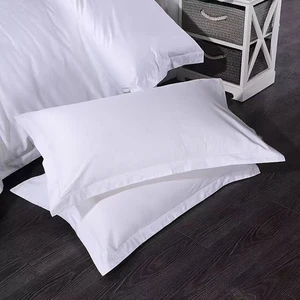 Textile 100% Cotton 200T Single Pick Percale Plain Hotel Pillow Protector