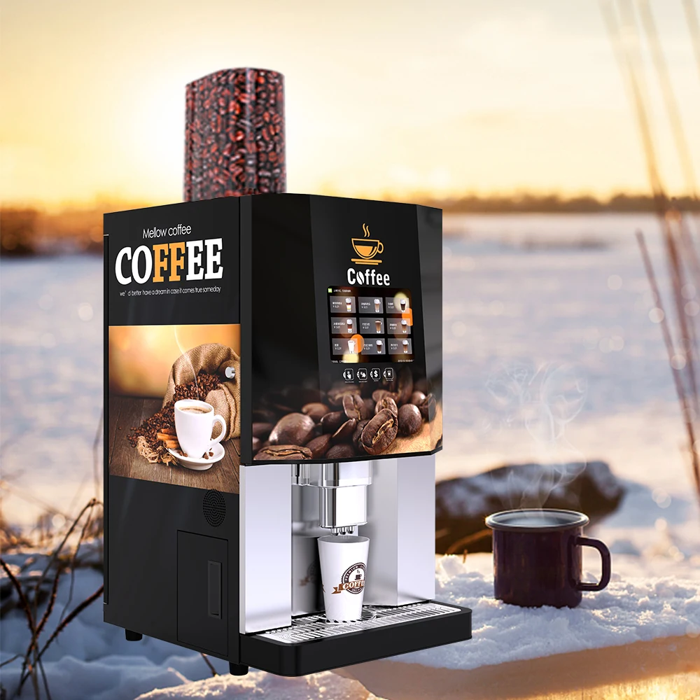 307b New Desktop Commercial Intelligent Freshly Ground Coffee Vending