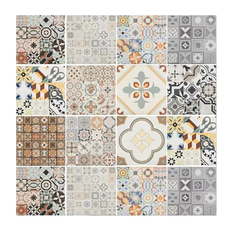 Modern 300x300 Pattern Printing Floor Tile Ceramic White Villa Outdoor Encaustic Wall Porcelain Tiles