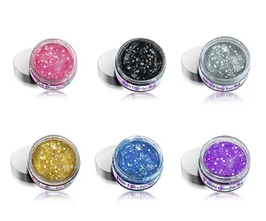 Private Label Tightening Lifting Moisturizing Star Glitter Peel Off Facial Mask Blue Glitter Mask for Face