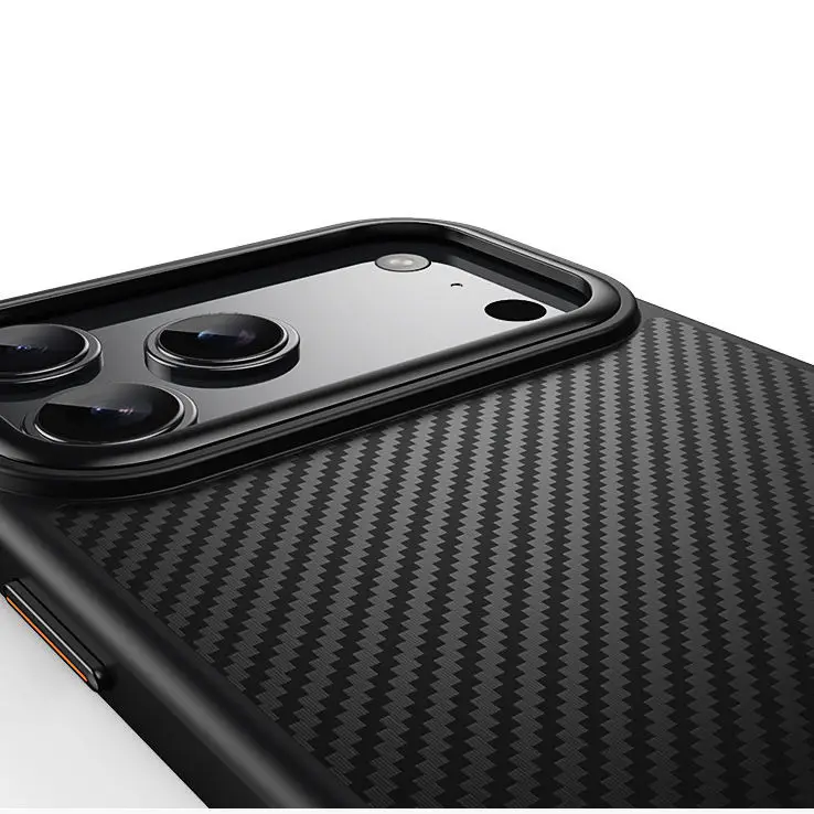 product carbon fiber ultra thin cell phone case for iphone 17 pro max  anti fall magnetic back protective cover for iphone 17 air-7