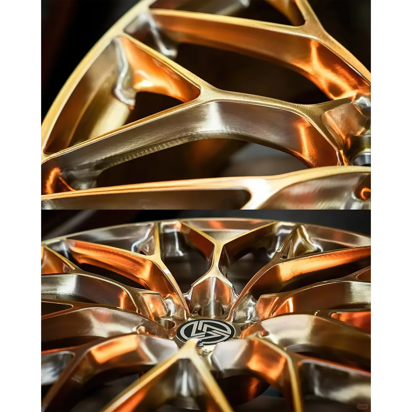 XL Monoblock Bronze Concave Deep Dish Chrome Wheel Alloy Forged Wheels 5x114.3 5x120 5x112 Custom Forging Racing Car Wheel - Image 3