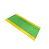 Anti-fatigue floor mat with green and yellow edges
