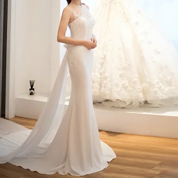 cheap S366A 2021 New Fashion high quality custom slim mermaid Bridal Gowns elegant ball gown wedding dresses