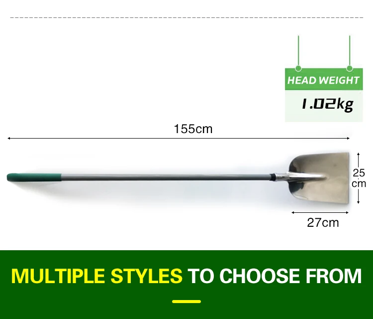 product hot sales  digging tools spade  garden camping farming customized  stainless steel shovel with handle-4