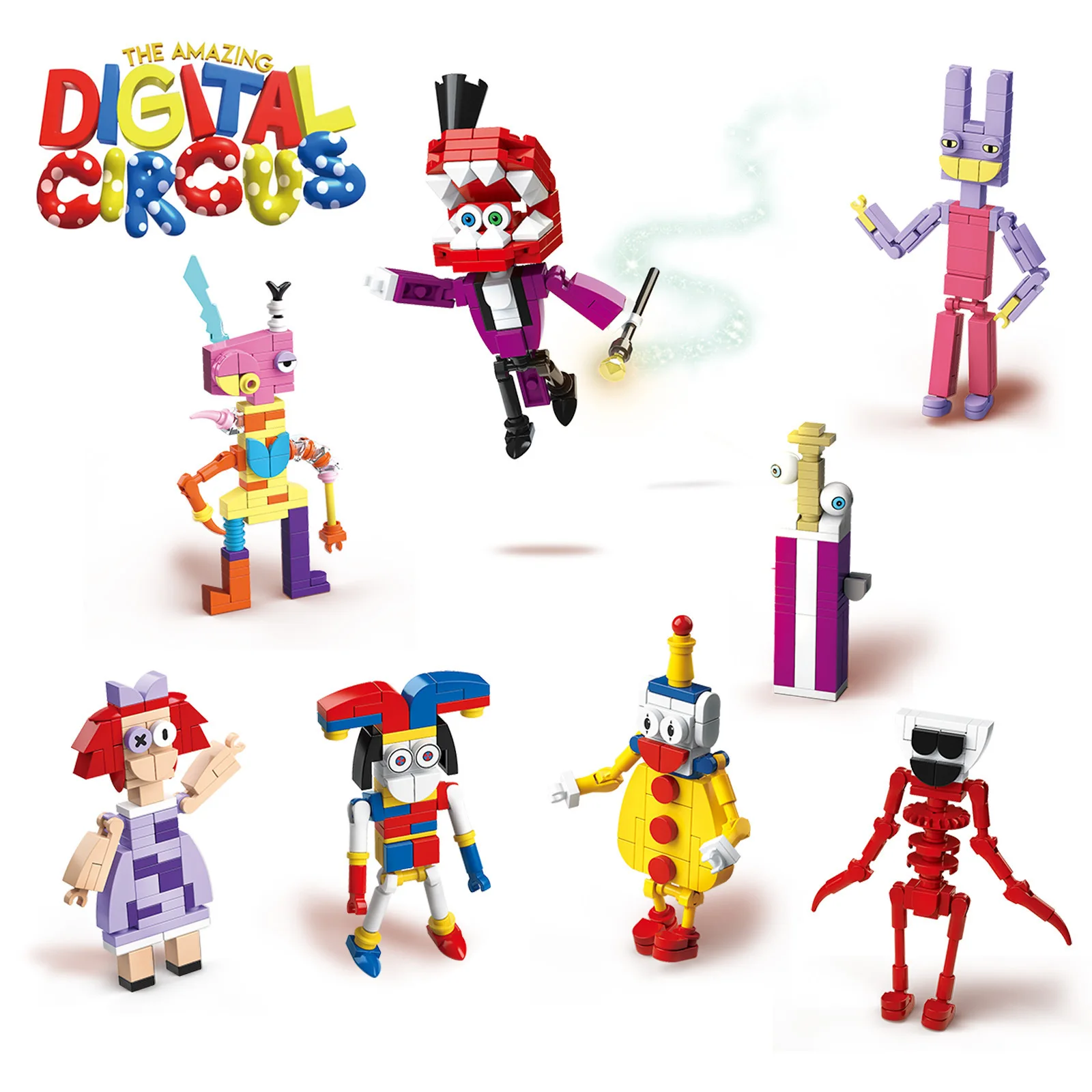 Web Comedy The Amazing Digital Circus Ragatha Jax Game Characters Zooble  Gloink Queen Small Building Block Toys 810 815 - Buy Building Blocks Set  Kids Plastic Collect Toy Juguete,Cogo 3d Kids Diy ...