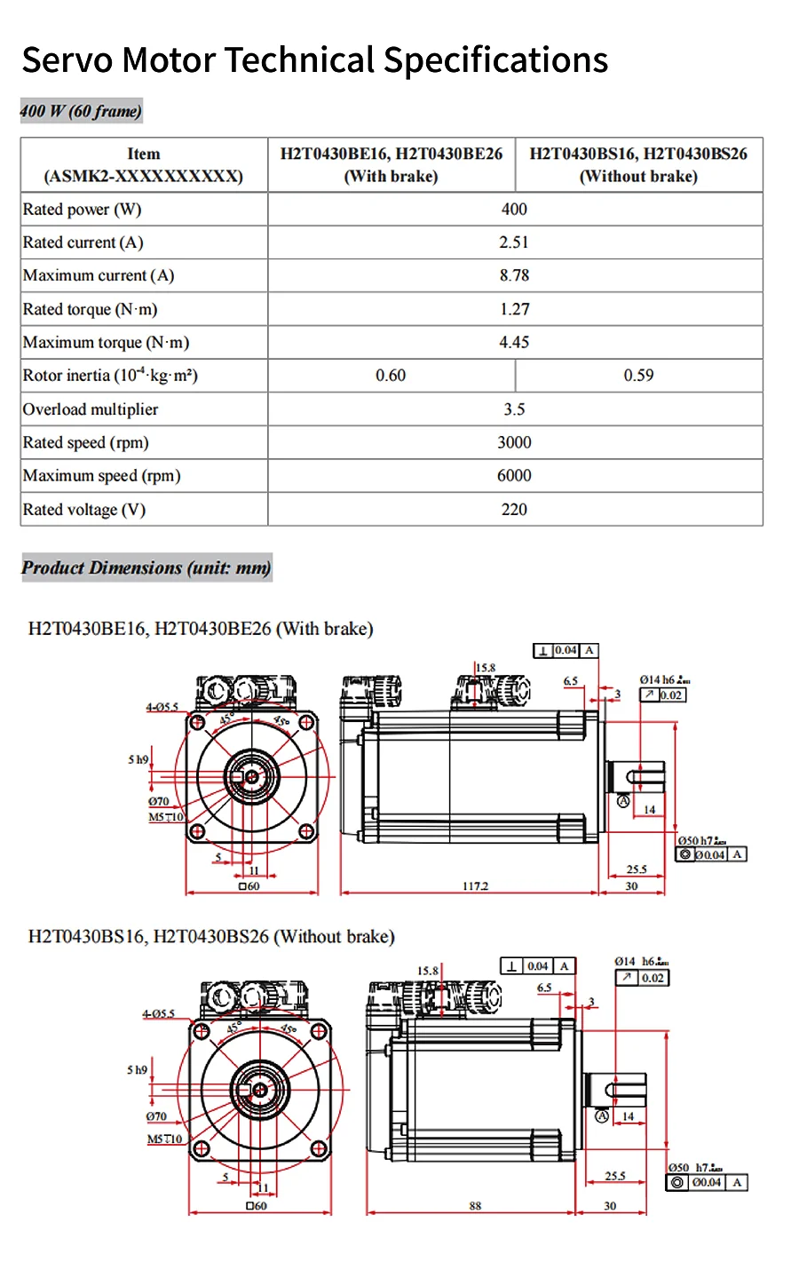 80mm flange 50/60Hz EtherCAT 220VAC 750W 1KW 3000rpm Ac Servo Drive Servo Motor kit Single-phase Three-phase ac servo motor supplier