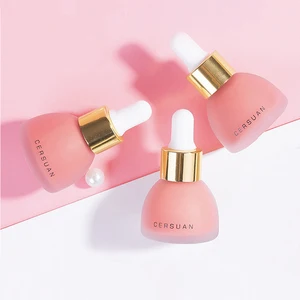 Beautiful Conical Shape pink 15ml 20ml 30ml Skin Care Glass Dropper Bottle