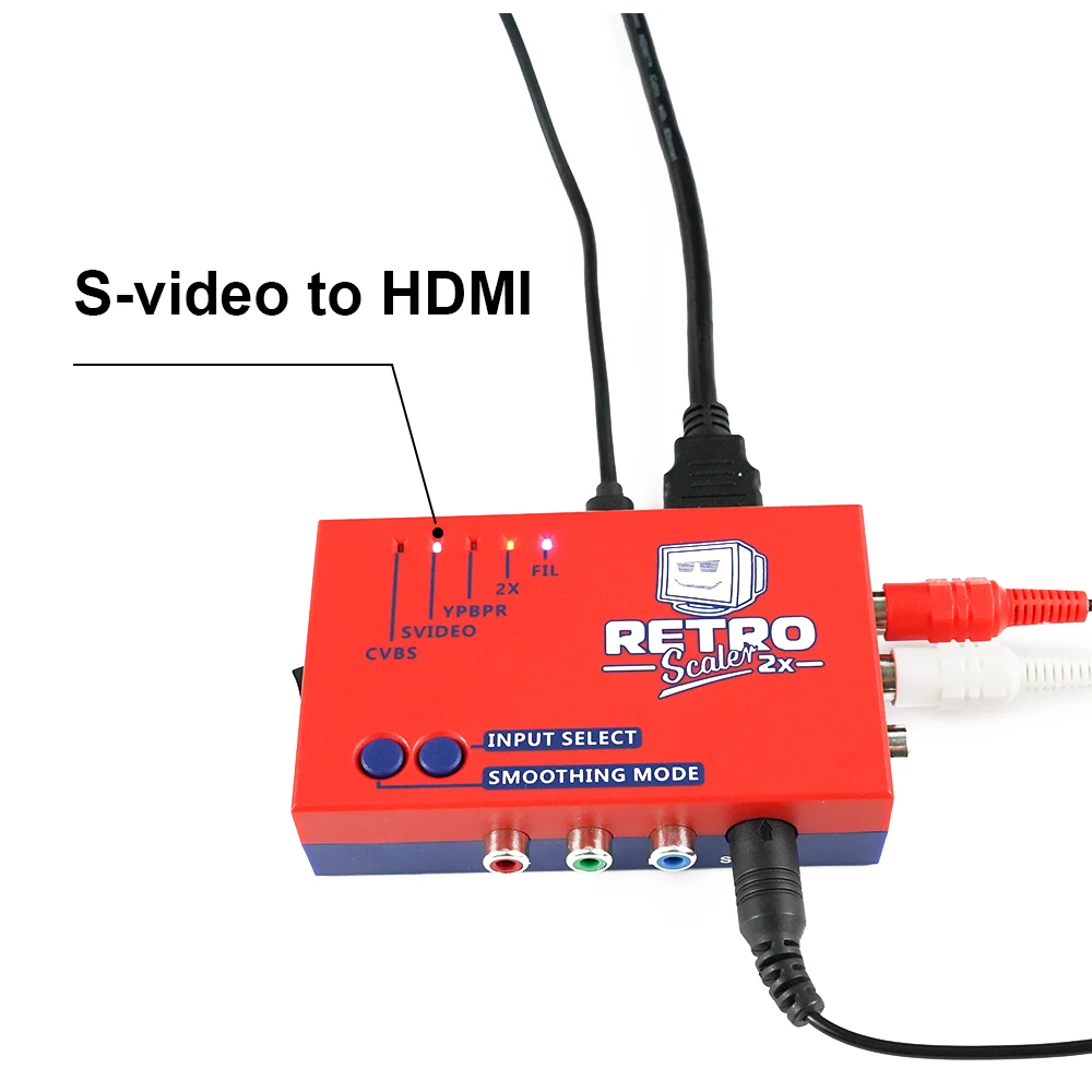 Para RetroScaler2x convertidor AV a HD Multimedia Interfa Cecompatible para RetroScaler2x multiplicador de línea rojo | Bodega Aurrera en línea