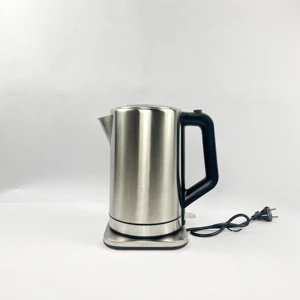 China OEM&OMD Manufacturing Small Kitchen Appliances Cordless Heating element 1850w Water Electric Kettle #304 Stainless Steel