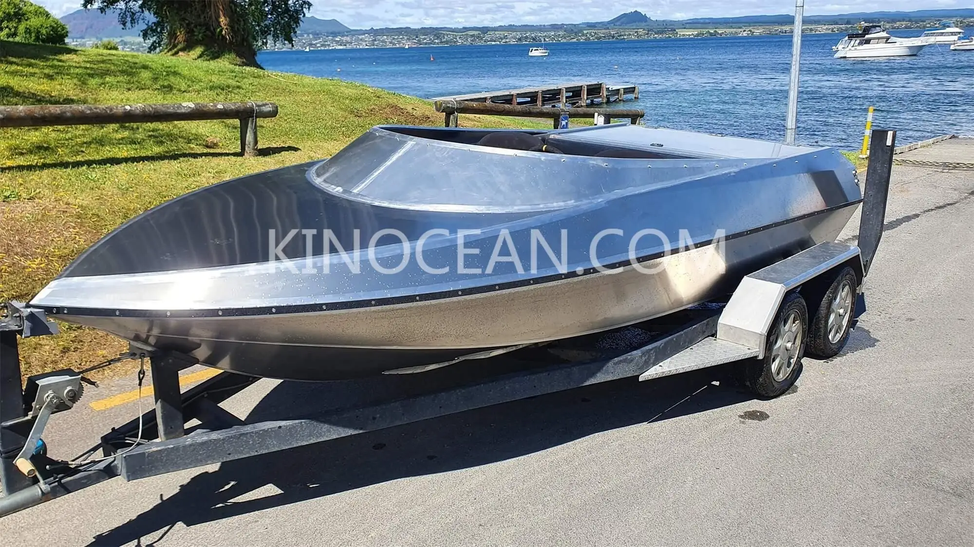 Kinocecean Fully Welded Aluminum Jet Ski Boat Hull Kit Set Sport Yacht ...