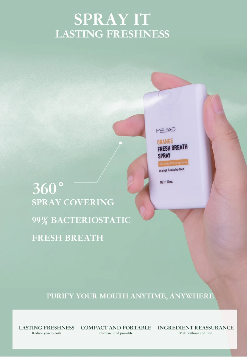 Bad Breath Remove Smokers Oral Spray Odor Control Spray Refresher Mouth