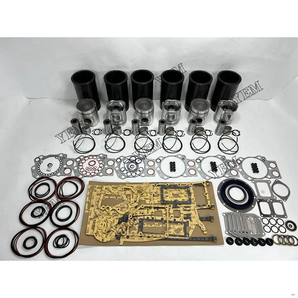 6D170 Rebuild Kit With Cylinder Gasket Kit Piston Rings Liner for Komatsu