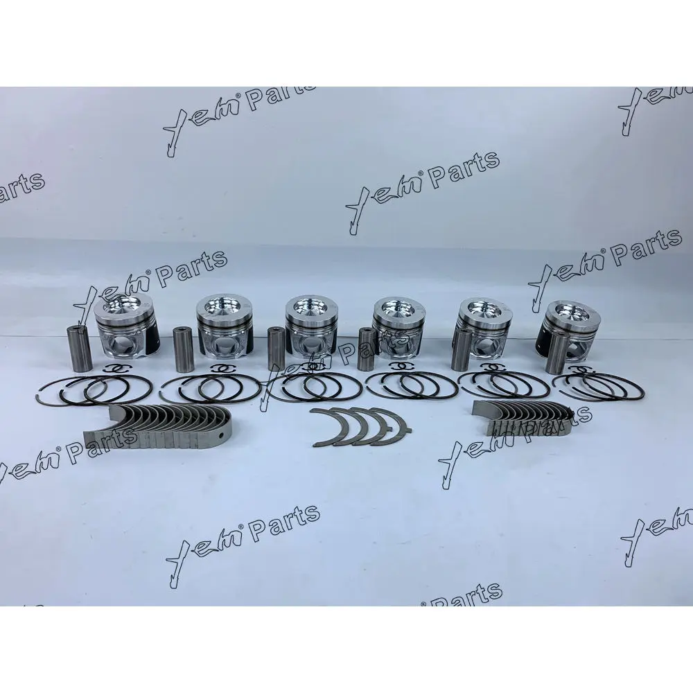 D6E Repair Kit With Engine Bearings Piston Rings for Volvo Excavator Forklift Diesel Engine Repair Parts