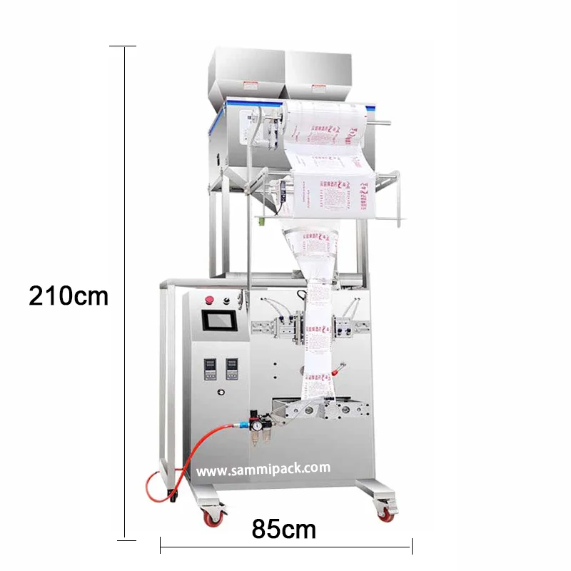 Industrial Automatic Packaging Machine for Granules Powders Tea Food in Bags Double Weighing PLC System Fast Packager 3