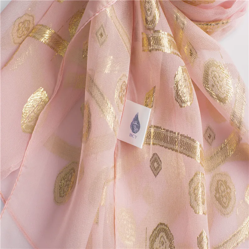 
 Китай, оптовая продажа, роскошные шарфы для головы, галстук, красящий под заказ, 30% Золотой проволока, 70% Шелковый шарф  