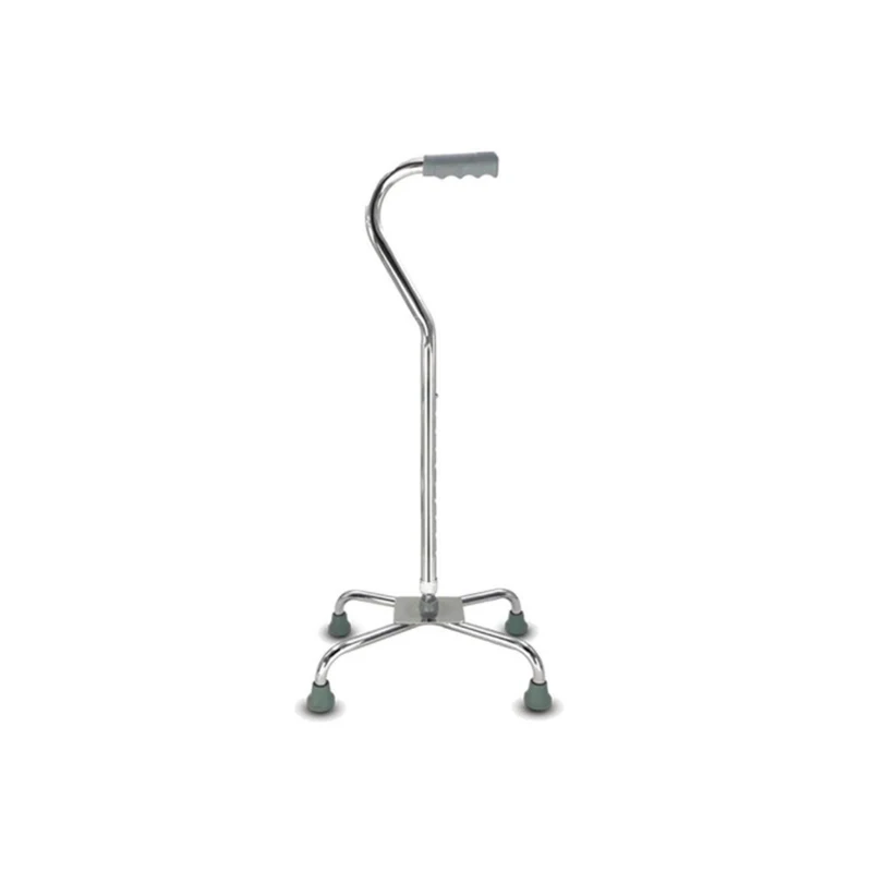 Aluminum telescopic crutches Height adjustable Rubber tip cane with wheels Healthcare for elderly and disabled