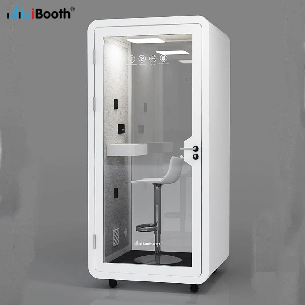 Modern Portable Soundproof Office Public Smoking Room Acoustic Smoking  Phone Booth
