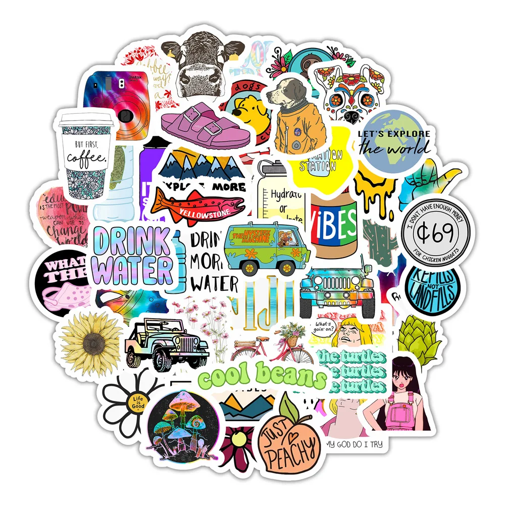 Высококачественные наклейки для скейтборда, крутая брендовая Автомобильная наклейка для рождественских декораций