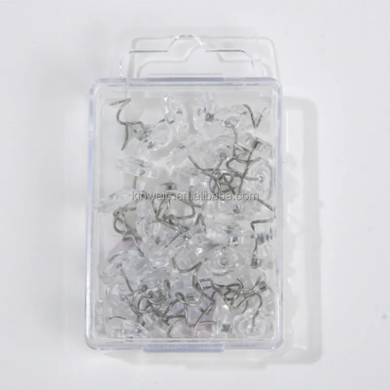 Hot Sale 100pcs Packing Clear Head Upholstery Fixed Fastener Twist Pins