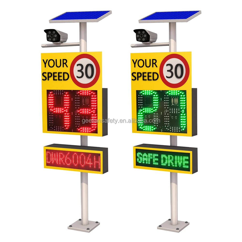 Speed Limit Sign/electronic Traffic Signs/solar Flashing Warning Light ...