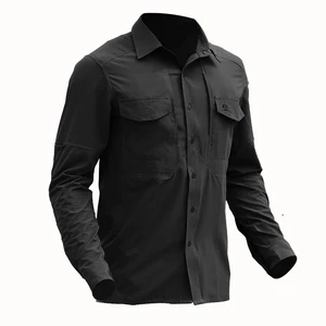 Archon Long-sleeved Quick-drying Tactical Shirt Breathable Elastic Comfortable Commuting Cargos Mens Jackets