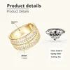 Gold-Double Row Diamond Ring