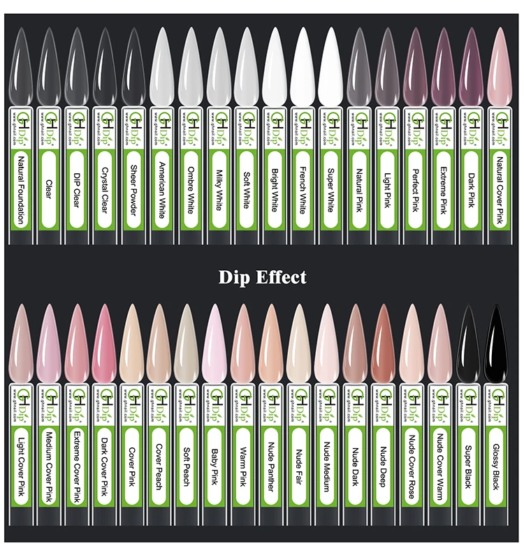 Factory Wholesale Crystal Clear Acrylic Powder 3 In 1 Colors Gel Polish