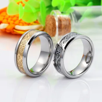 Popular Design Mens Statement Rings Boys Stainless Steel Jewelry Luxury Dragon Stainless Steel Pun Ring Men 2022