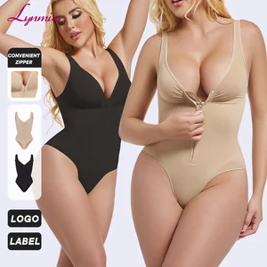 SK Tummy Control Bodysuit With Zipper Gaine Amincissante Ventre Plat Bodyshapers Femme Shapewear for Women to Reduce Fat