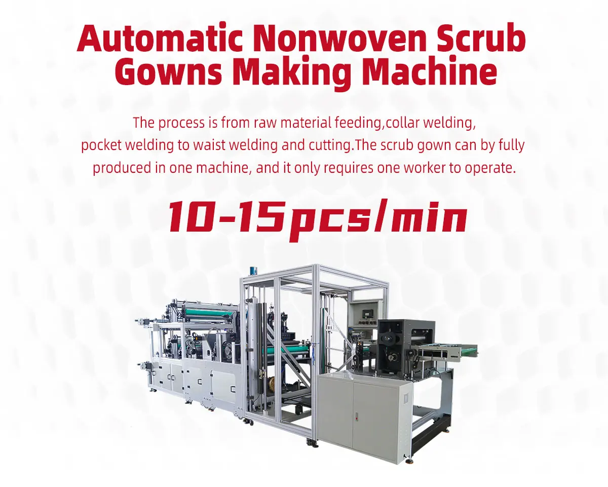 Full Automatic Surgical Gown Machine Non Woven Surgical Disposable Gown