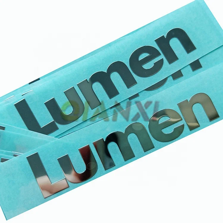 Wholesale Low Price High Quality Self Adhesive Electroform Labels Metal Transfer Nickel Plated logo Stickers Sheet